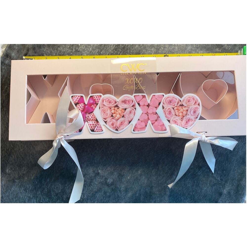 CWC Cook With Color Pink XOXO Gift Box 18x6x2 in New - Picture 4 of 4